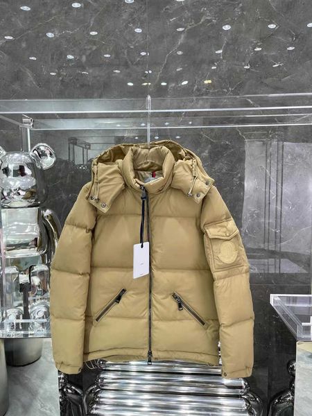 

2022light down womens jacket designer coat mens winter cold proof coats thickened warm hooded new pattern monclair goose downs, Black
