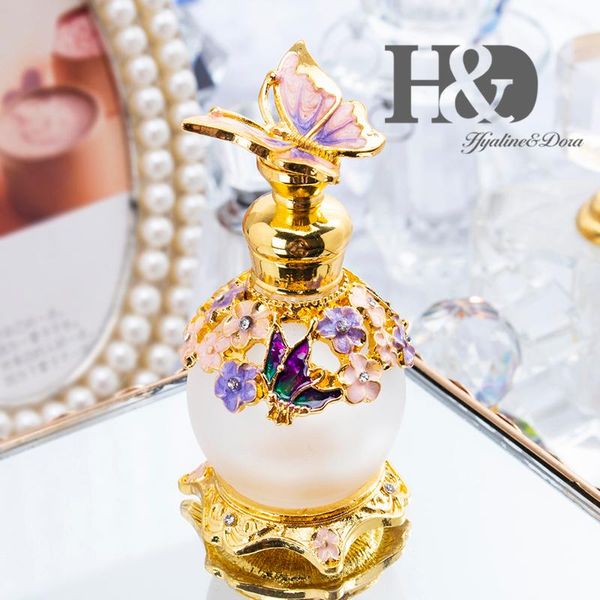 

storage bottles & jars h&d 15ml butterfly embellished refillable perfume bottle empty fragrance scent xmas gift home decor wedding favors