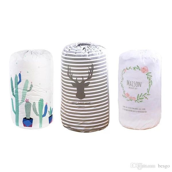 

large anti-dust cartoon printed storage bags baby clothing kids toys organizer quilt storage drawstring pouch bags vt0268