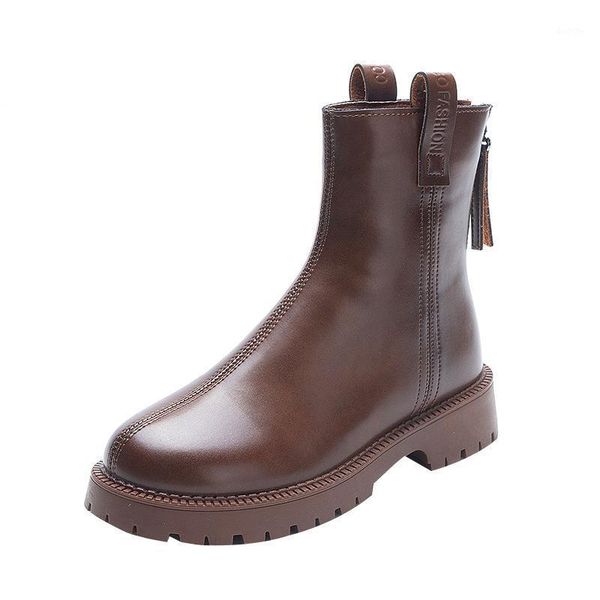 

fashion trend boots thick-soled wild 2021 winter warm trifle women's boots1, Black