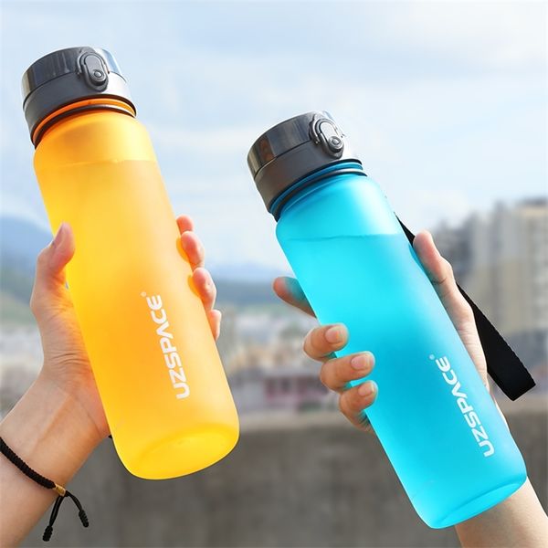 500 ml Spor Su Şişeleri Taşınabilir Sızdırmaz Tritan Plastik Doğrudan İçecek Şişe Açık Tur Kampı Drinkware Ücretsiz Kargo Ürünleri 201221