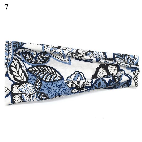 

summer elastic stretch wide hairbands sport hair band multicolor floral print hair band sports running yoga spa hair accessories q sqccen
