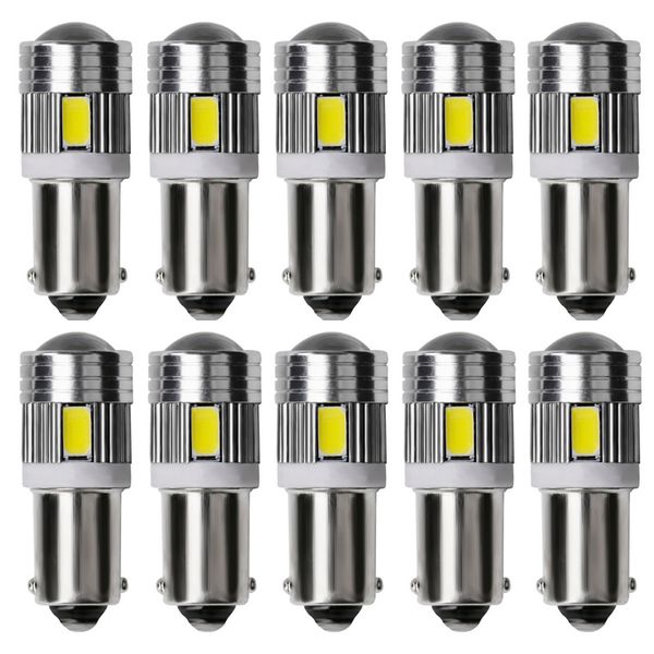 10X BA9S T4W T11 233 363 LED-Lampen 5630 6SMD Auto-Parklicht Innenleselampen Motorkuppellampen Weiß Blau Rot Grün 12V