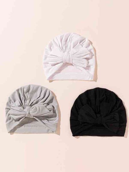 

3pcs baby bow knot decor hat she, Yellow