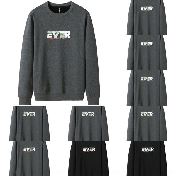 

z4nue basefat with t-shirt warm winter man pullover pullovert-shirt pulloverlarge large pullover sweaterfat man casual plush long sleeve ib4, Black