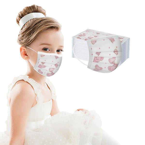 

10/50 / 100pc быстрая доставка masque оголовье детская одноразовая высококачественная маска рождество шаблон маски mscara protectora 10/50/1