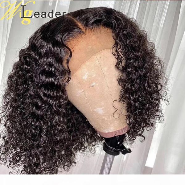 

wigleader short cut human hair blunt bob cut preplucked lace frontal wigs remy hair 14-16inches wig swiss lace, Black