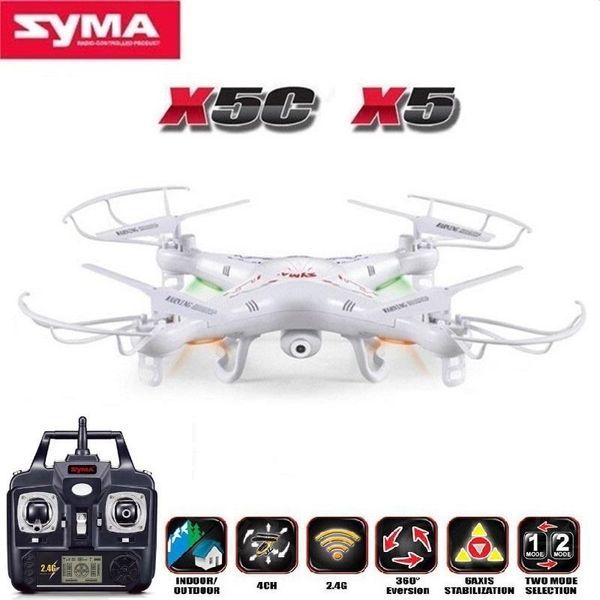 

drones syma x5c rc drone 6-axis remote control helicopter quadcopter with 2mp hd camera