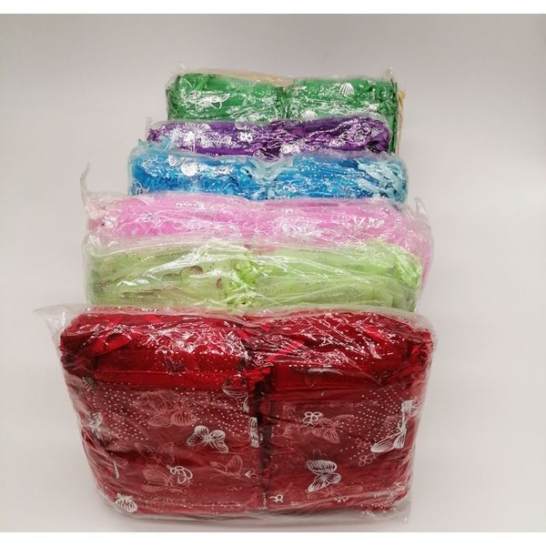 

1000pcs 7x9 9x12 11x16 13x18 butterfly organza bags butterfly draw string gift bag for jewelry packing bag storage display pouch f jllwqv