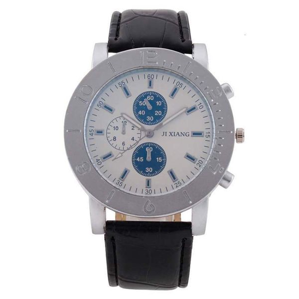

eye sports belt large dial three men's watch men's watch blue mirror, Slivery;brown