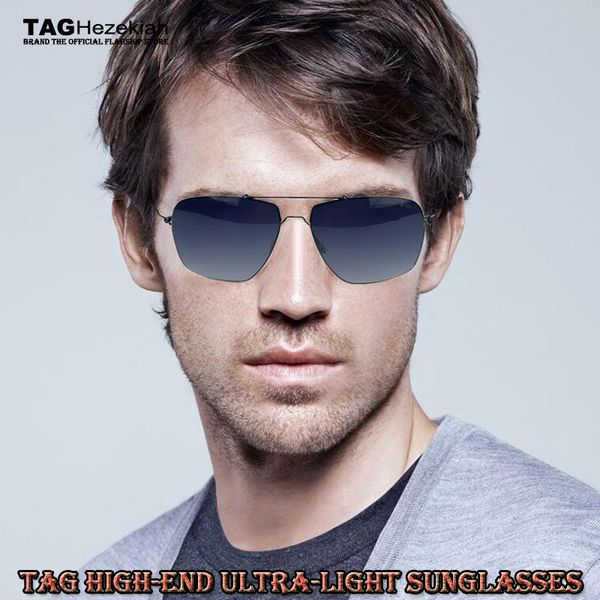 

sunglasses tag brand sun glasses men designer clear lens no screw welding mirror ultralight sunglass vintage, White;black