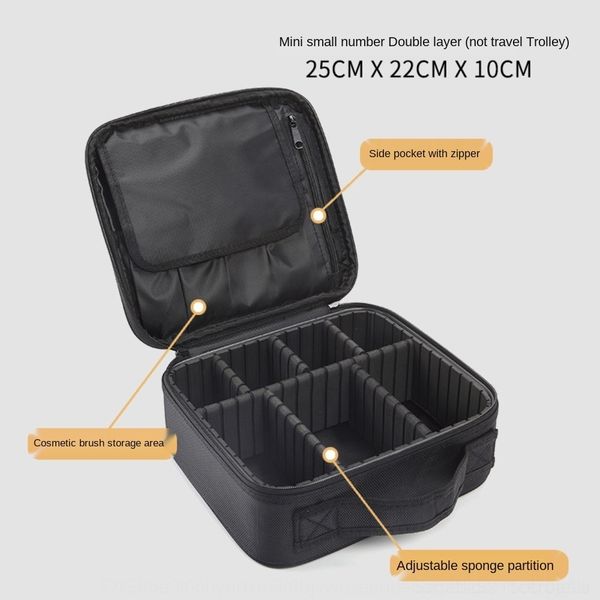 

iskd5 women's large capacity multi-functional portable suitcase cosmetic bag makeup bagins style super m suitcase professional cosmetic