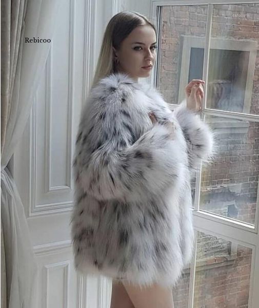 

fashion casual lady fur coat fur coat medium long suit collar leopard print korean version of jacket1, Black