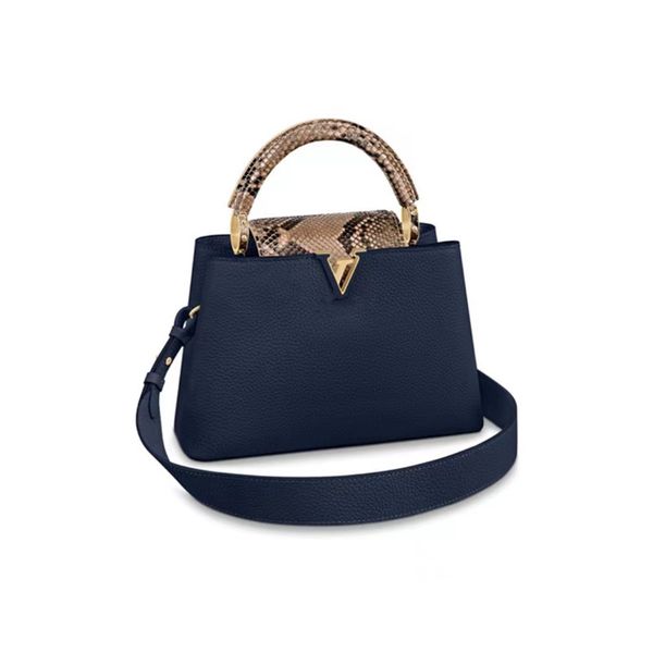 

fashion women's evening bag designer tote female pocket bag summer scapulines bb python skin and cow skin handbags totes bags lady girl