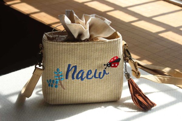 

2020 new women summer straw bag embroidery holiday travel bag a5295