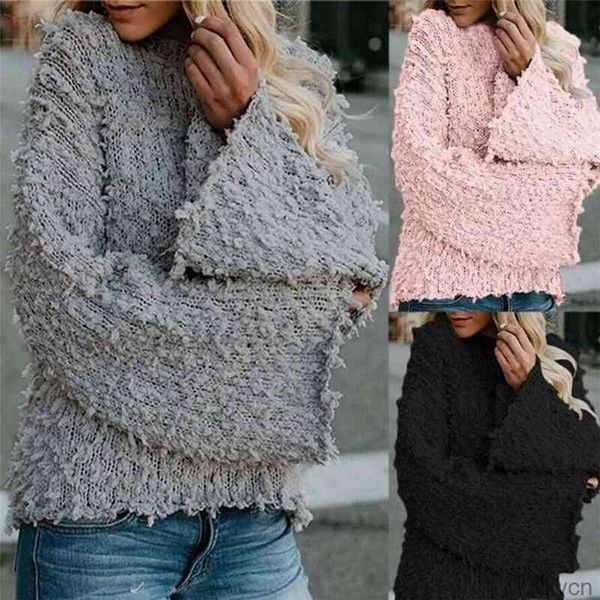 

women's sweaters designer fur clothes womens winter warm sweater solid outdoor streetwear fashion loose outwear jackets coat wool thic, White;black