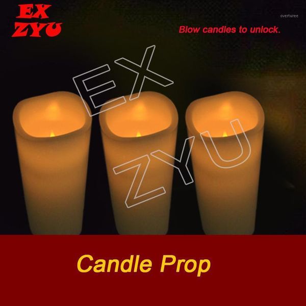 

exzyu candle prop real life escape room blow on or out in sequence or no order controller chamber room1