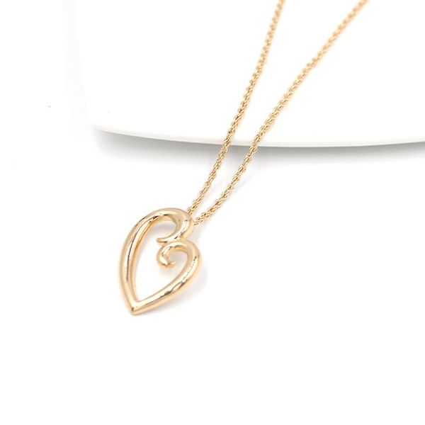 

new simple heart pendant valentine's day necklace christmas gifts, Golden;silver