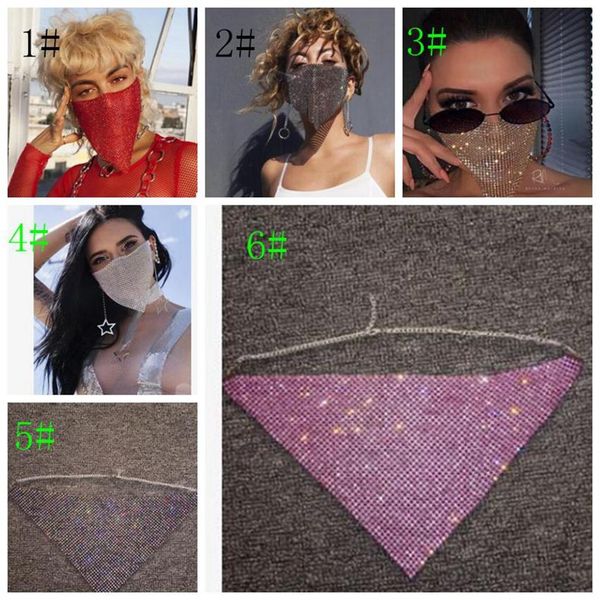 Accessori alla moda Maschere di paillettes di diamanti Accessori per il viso di moda Maschere di carnevale per le feste Spedizione gratuita