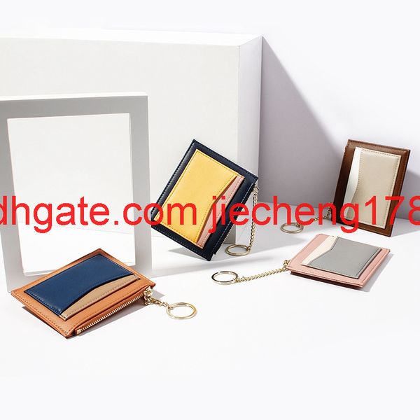 

card bag cute personality zero wallet ultra thin simple new keychain zipper small wallet female creativity, Red;black