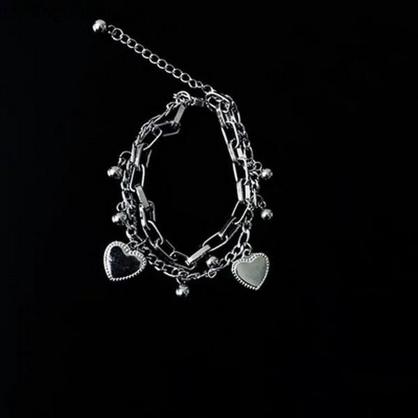 

fashion south korea harasukura japan hip hop and trend street p accessories cool love double bracelet girl, Silver