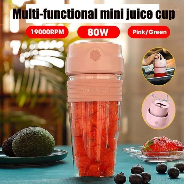 

juicers 300ml mini portable electric juicer small fruit cup fast smoothie blender processor mixer usb rechargable quick juice maker1
