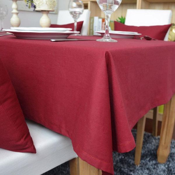 

winlife 100 cotton tablecloth pure color tablecloth for wedding stain selling dust proof cloth decorative table cloth wmtdny