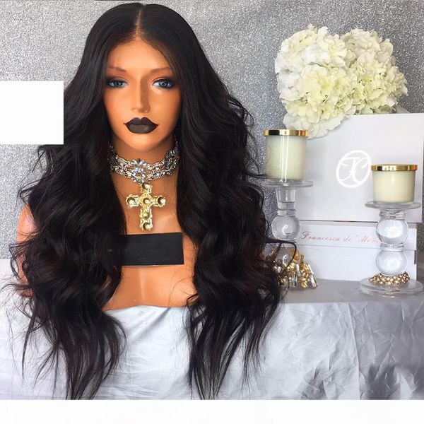 

full lace human hair wigs for black women brazilian human hair wigs body wave lace wig 7a glueless full lace wigs, Black;brown