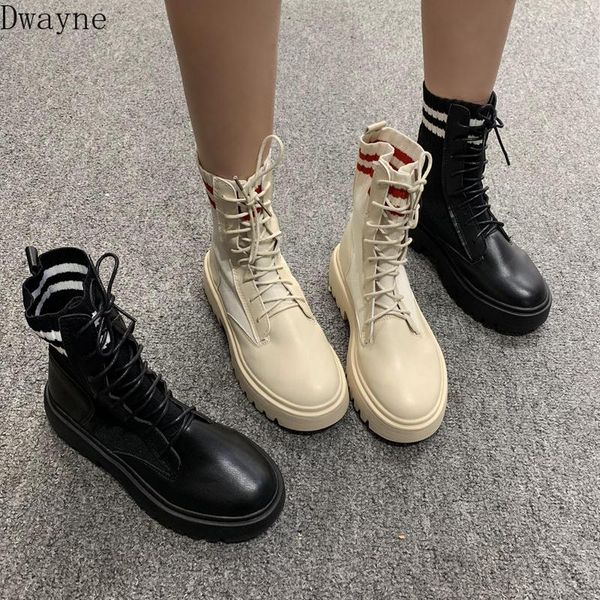 

2020 new autumn and winter tide boots handsome versatile locomotive single boots net red british wind socks, Black