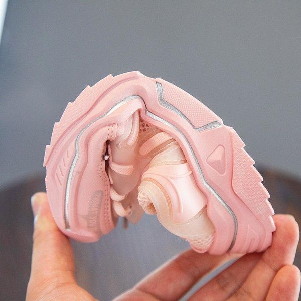 

dimi 2020 новая детская обувь для мальчиков девочек повседневная спортивная обувь мода твердого цвета дышащая сетка без скольжения детские к, Black