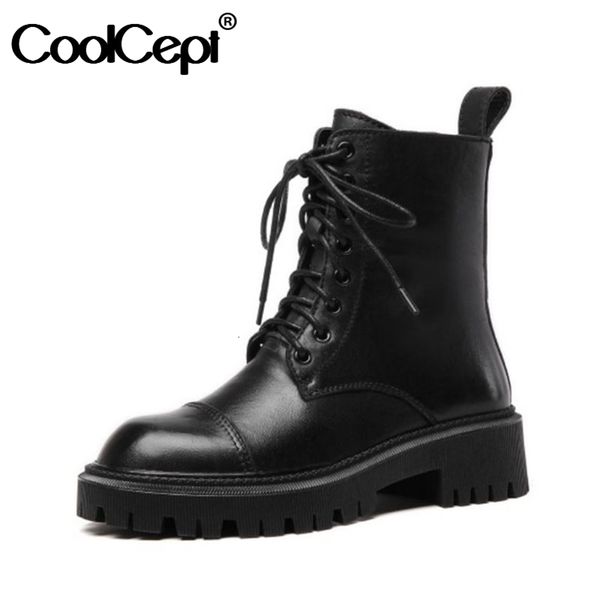 

discount luxury bootscoolcep, leather laces, autumn beautiful boots, women's shoes, size 34-39, Black
