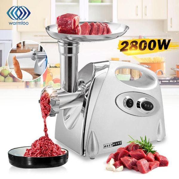 

meat grinders 2800w electric stainless steel powerful grinder sausage stuffer mincer slicer for kitchen appliance1