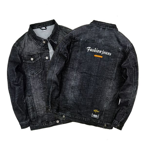 

2021 the new new european and american bias printed jeans men's jacket ropa de hombre 3lq9, Black;brown