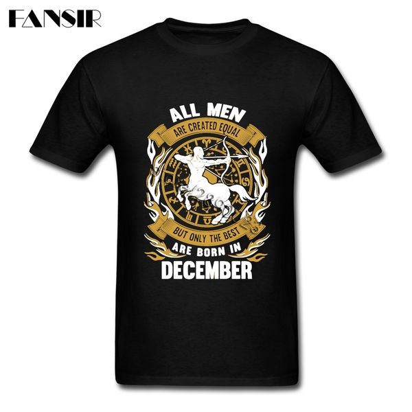 

popular men t-shirt are born in december short sleeved cotton o neck t shirt for man clothes sport hooded sweatshirt hoodie