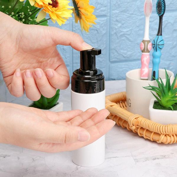 

storage bottles & jars 100ml foaming bottle bathroom transparent portable multipurpose liquid dispenser plastic leakproof refillable pump co