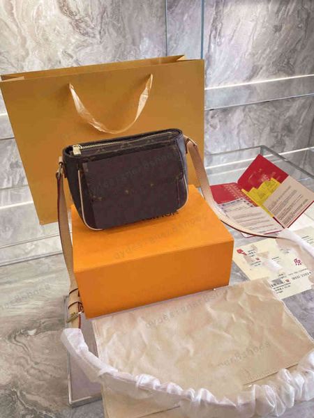 

2021 ladies brown handbag pattern vintage tofu bag 17 cm famous designers brands
