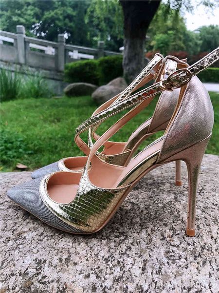 

casual designer lady fashion women pumps gold glitter criss cross point toe high heels shoes stiletto 12cm 10cm 8cm party, Black