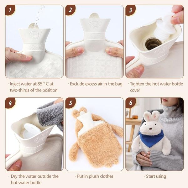 

rubber water bag hand warmer warming bottle feet warm termofor gumowy plush fabric winter warming cute present b rwo wmtyjd xhhair