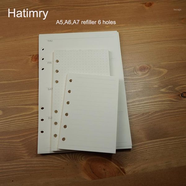 

notepads hatimry a5 a6 a7 szie refiller caderno agenda book notebook paper defter escolar sketchbook school supplies1, Purple;pink