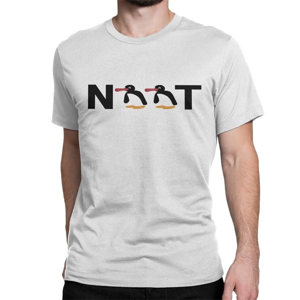 

noot noot pingu men's penguin humor short sleeve crew neck vintage 4xl 5xl plus size clothing sport hooded sweatshirt hoodie men t shir