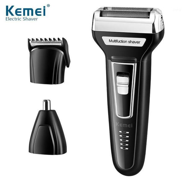 

hair clippers km-6559 reciprocating electric shaver 3 in 1 nose trimmer beard rechargeable razor clipper yj781