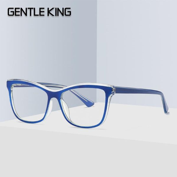 

sunglasses gentle king vintage square style tr90 anti blue plain glasses fashion brand design eyewear frame eyeglasses oculos de grau, White;black