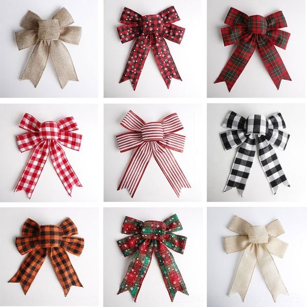

vlowg home snowflake plaid stripe bow merstar tree decorations wreath flowers butterfly flowers christmas christmas flower material zvm45