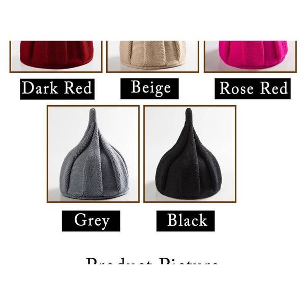 

1pcs children's knitted hat autumn and winter style korean version of pointed hat woolen cap baby t qylpwm, Yellow