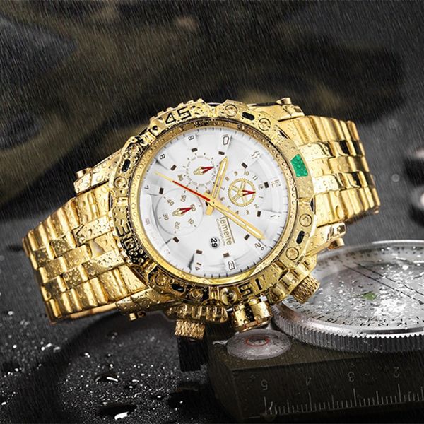 

luxury sports mens watch steel band waterproof quartz watch for man business wristwatch clock auto date famous watch relogio masculino fashi, Slivery;brown