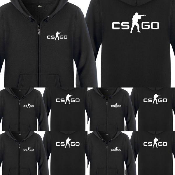 

g8tr0 men's anti-terrorist anti-terrorist elite game counter strike cs sweater men's go cardigan cardigan sweater zipperzipper zip, Black