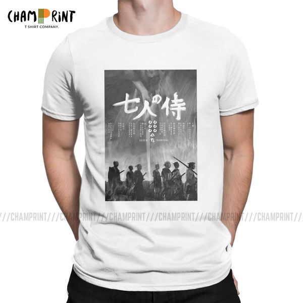 

sport seven samurai toshiro mifune t-shirt men akira kurosawa classic japanese movie funny tees short sleeve t shirt graphic clothes