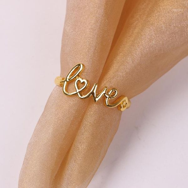 

napkin rings 30pc simple english letter love ring buckle1