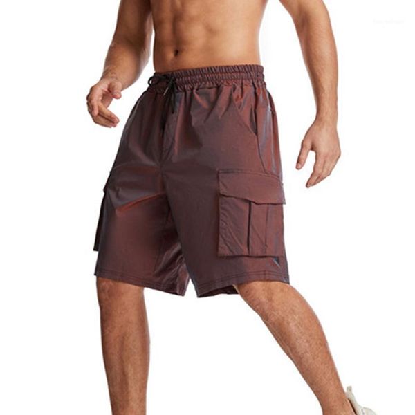 

men's shorts summer casual mens jogging pockets design cargo mid-waist men's multi-pocket sports short pants 3xl1, White;black