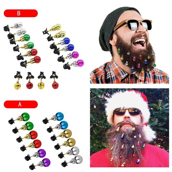 

ornaments christmas colorful clip-on lights xmas beard hair decorations